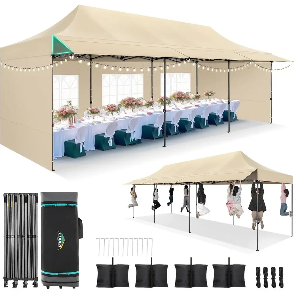 10x30 Up Tent with Awning & Sidewalls, Heavy Duty Commercial 10X30 Tents Waterproo, UP 50+ Sun Shade or Outdoor, Parties, Market
10x30 Up Tent with Awning & Sidewalls, Heavy Duty Commercial 10X30 Tents Waterproo, UP 50+ Sun Shade or Outdoor, Parties, Market