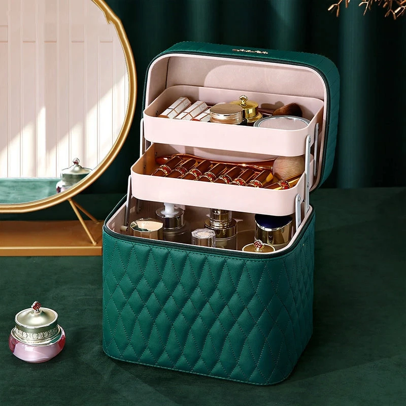Cosmetic Bag New Large-capacity Portable Cosmetics Organizer Multifunctional Makeup Box
Cosmetic Bag New Large-capacity Portable Cosmetics Organizer Multifunctional Makeup Box