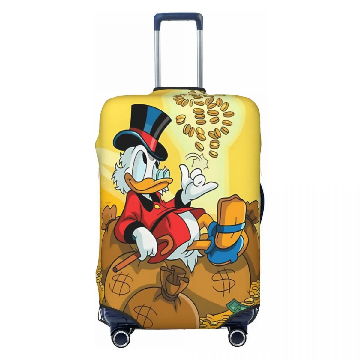 Funny Scrooge McDuck Comics Luggage Cover Protector Elastic Cartoon Donald Duck Travel Suitcase Covers
Funny Scrooge McDuck Comics Luggage Cover Protector Elastic Cartoon Donald Duck Travel Suitcase Covers