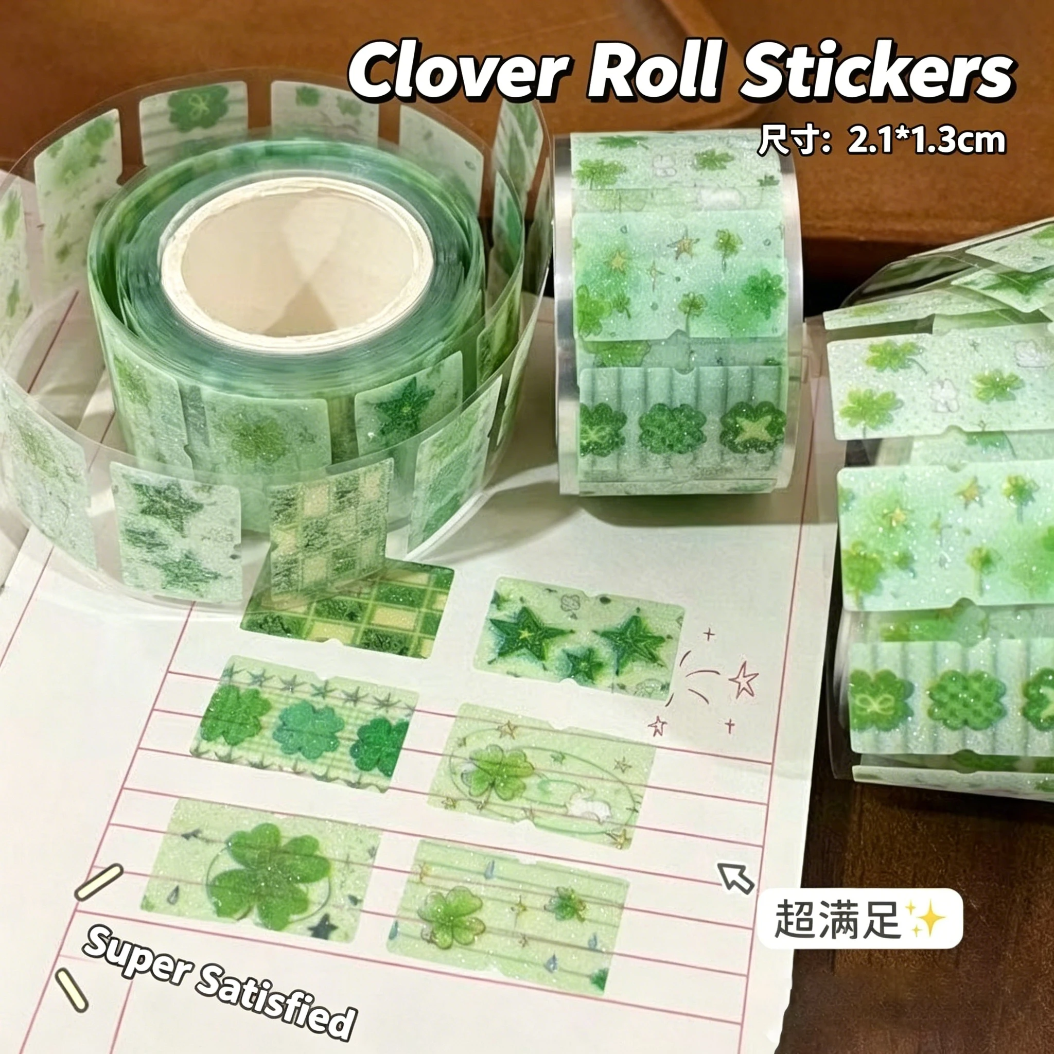 Original Four-leaf Clover Roll Stickers Flash Sand Stickers High-value 10 Pictures One Cycle Handbook Decoration Label Material
Original Four-leaf Clover Roll Stickers Flash Sand Stickers High-value 10 Pictures One Cycle Handbook Decoration Label Material