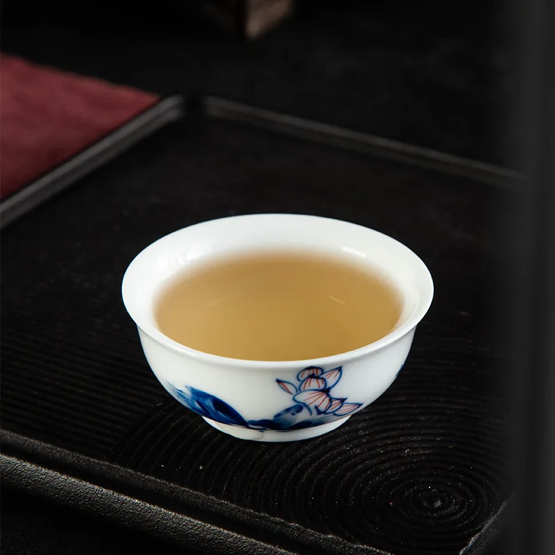 Jingdezhen Porcelain Hand Painted Cup Blue and White Underglaze Tea Small Bowl Kung Fu Set Single
Jingdezhen Porcelain Hand Painted Cup Blue and White Underglaze Tea Small Bowl Kung Fu Set Single