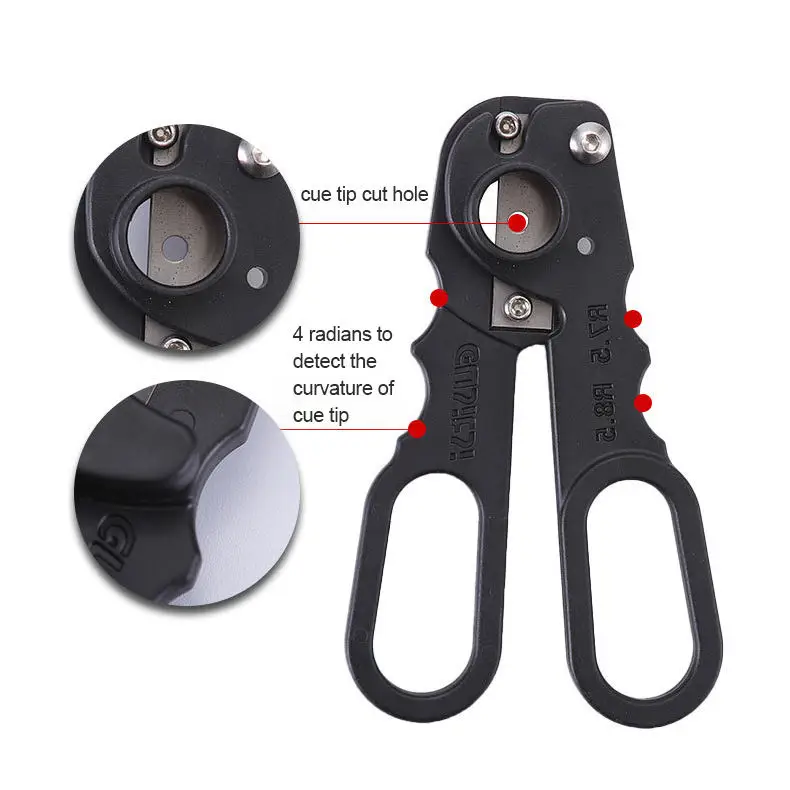 Ножницы для наконечников кия, аксессуары для бильярда, инструмент для ремонта наконечников кия для бильярда, снукера, насадки для резки/обнаружения
Ножницы для наконечников кия, аксессуары для бильярда, инструмент для ремонта наконечников кия для бильярда, снукера, насадки для резки/обнаружения