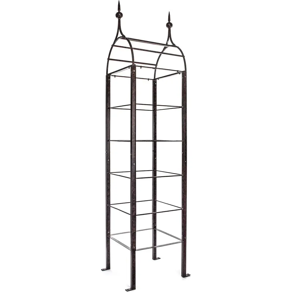 7.5 t Heavy Duty Garden Obelisk Trellis – 62 LB Solid Steel ClimRose Tower with 12” Ground Stakes, Charcoal Brown (GAR641)
7.5 t Heavy Duty Garden Obelisk Trellis – 62 LB Solid Steel ClimRose Tower with 12” Ground Stakes, Charcoal Brown (GAR641)