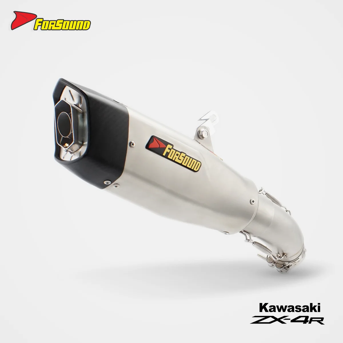 Forsound Factory Wholesale Price Kawasaki ZX4R Motorcycle Exhaust System IntactGP Style Mesh Grill Track Racing Muffle Titanium
Forsound Factory Wholesale Price Kawasaki ZX4R Motorcycle Exhaust System IntactGP Style Mesh Grill Track Racing Muffle Titanium