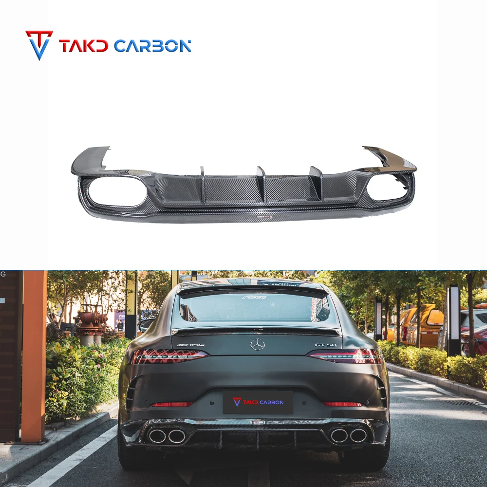 TAKD Style Hot Selling OEM Customized Dry Carbon Fiber Rear Car Bumper Diffuser Lip For Mercedes BENZ AMG GT50 2019-2023
TAKD Style Hot Selling OEM Customized Dry Carbon Fiber Rear Car Bumper Diffuser Lip For Mercedes BENZ AMG GT50 2019-2023