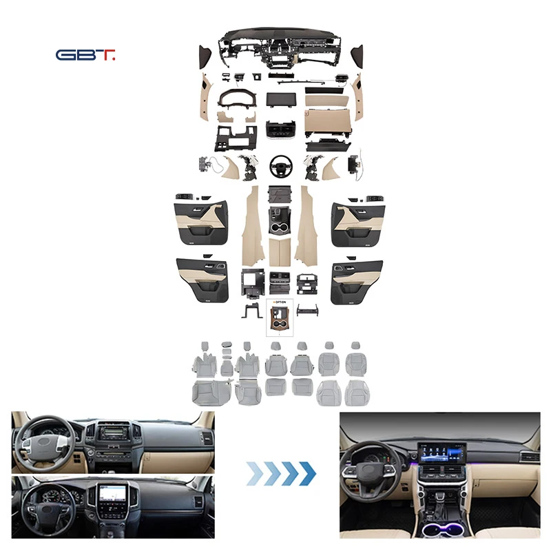 ZAIQU LC200 to LC300 Instrument Panel Assembly Seat Cover Inner Door Panel Steering Wheel Center Armrest Box for LC200 Upgrade
ZAIQU LC200 to LC300 Instrument Panel Assembly Seat Cover Inner Door Panel Steering Wheel Center Armrest Box for LC200 Upgrade