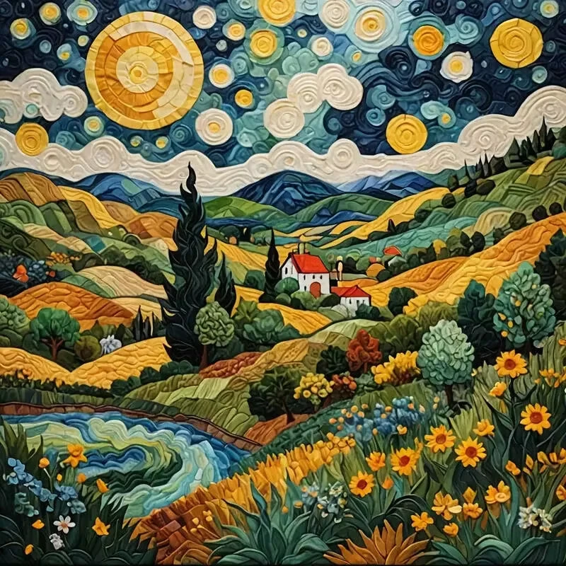 Flower Sun Field Village 500PCS/1024 PCS Jigsaw Puzzles Relaxing Family Activity Games for Living Room Home Decor Gift
Flower Sun Field Village 500PCS/1024 PCS Jigsaw Puzzles Relaxing Family Activity Games for Living Room Home Decor Gift
