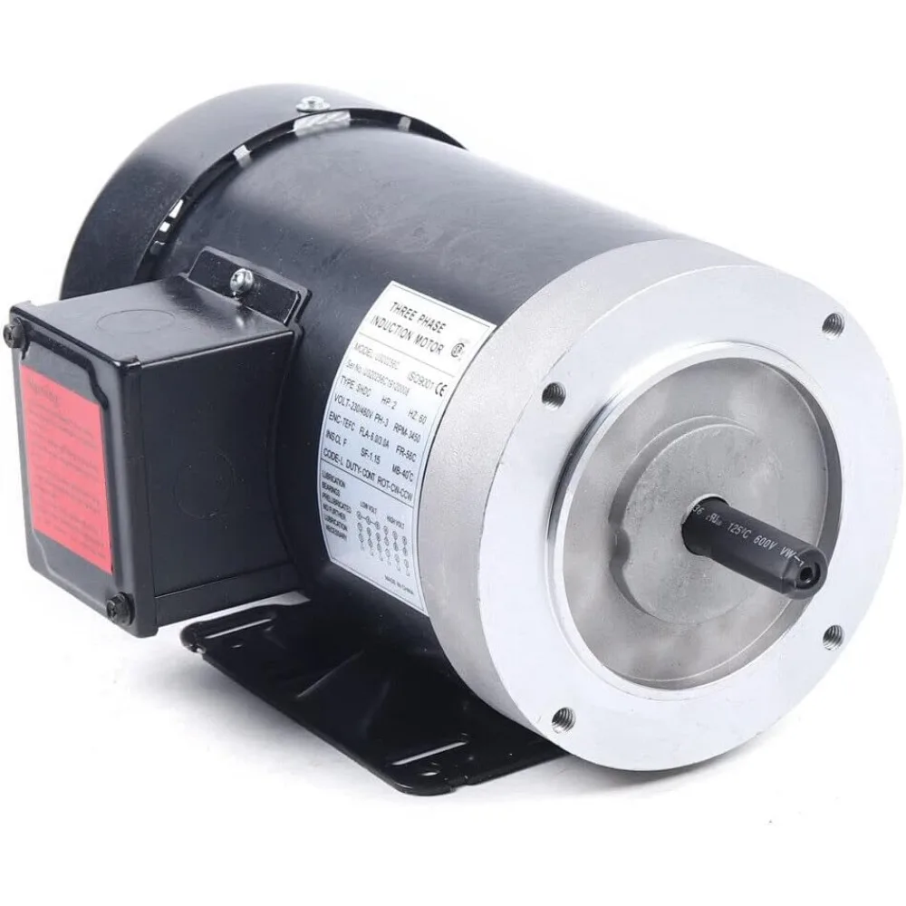 2HP 3 Phase Electric Motor Compressor 3 Phase AC 56C Frame 3450 RPM TEFC 208-230/460 Volt Inverter rated SHDC
2HP 3 Phase Electric Motor Compressor 3 Phase AC 56C Frame 3450 RPM TEFC 208-230/460 Volt Inverter rated SHDC