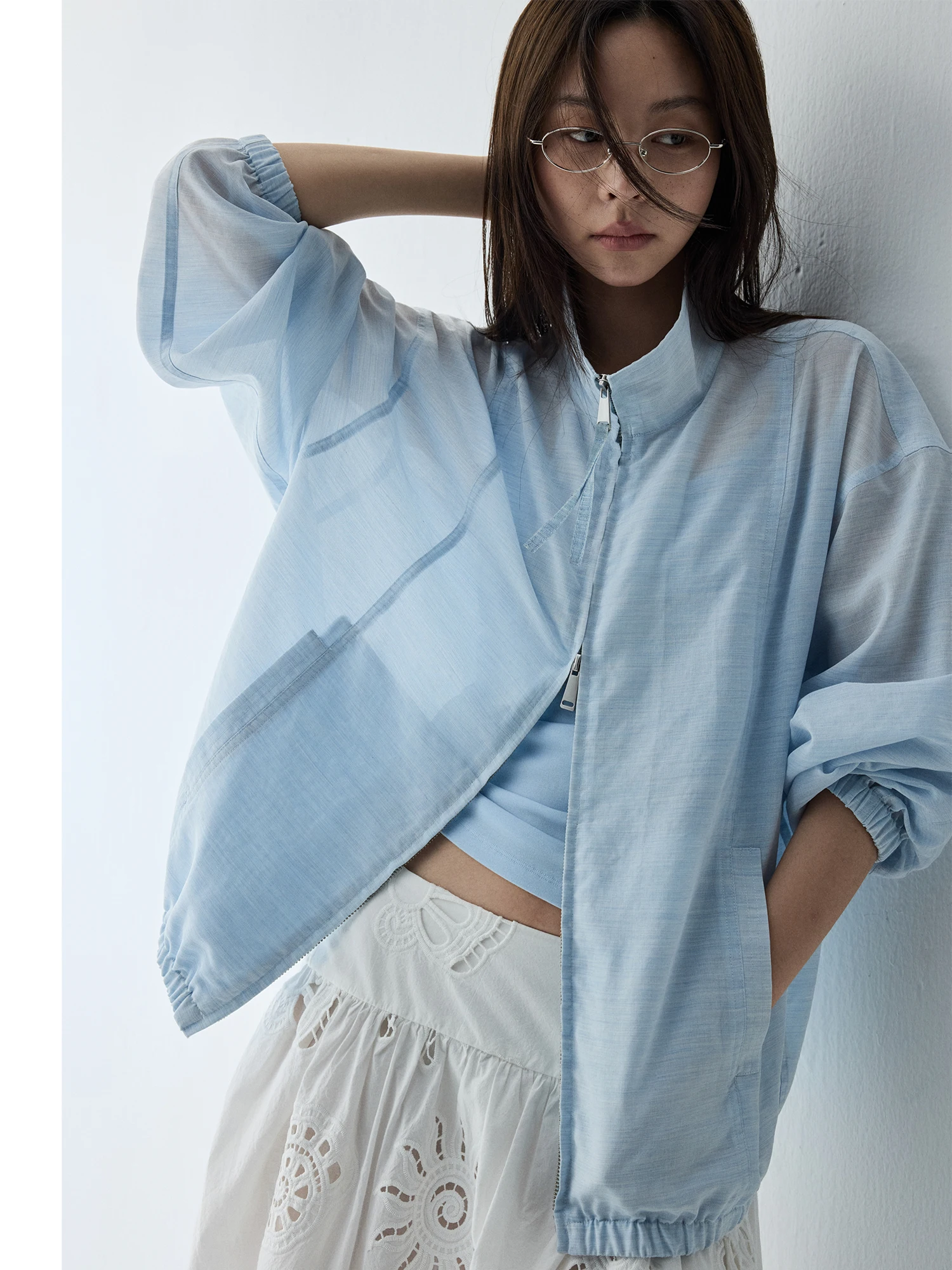 HaveRice Blue Dream Summer New Lightweight Loose Women's Sun Protection Outerwear Breathable Air Conditioning Top Casual Style
HaveRice Blue Dream Summer New Lightweight Loose Women's Sun Protection Outerwear Breathable Air Conditioning Top Casual Style