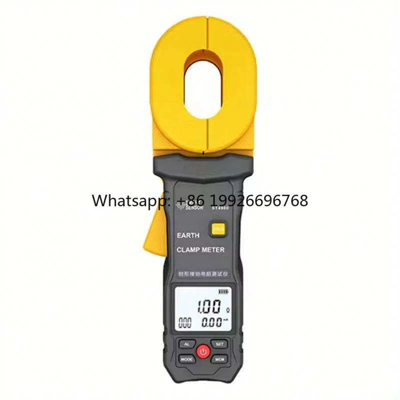 SMART SENSOR ST4800 LCD Clamp Ground Resistance Meter 0.010Ω-1200Ω Storage Clamp Earth Resistance Meter Tester
SMART SENSOR ST4800 LCD Clamp Ground Resistance Meter 0.010Ω-1200Ω Storage Clamp Earth Resistance Meter Tester