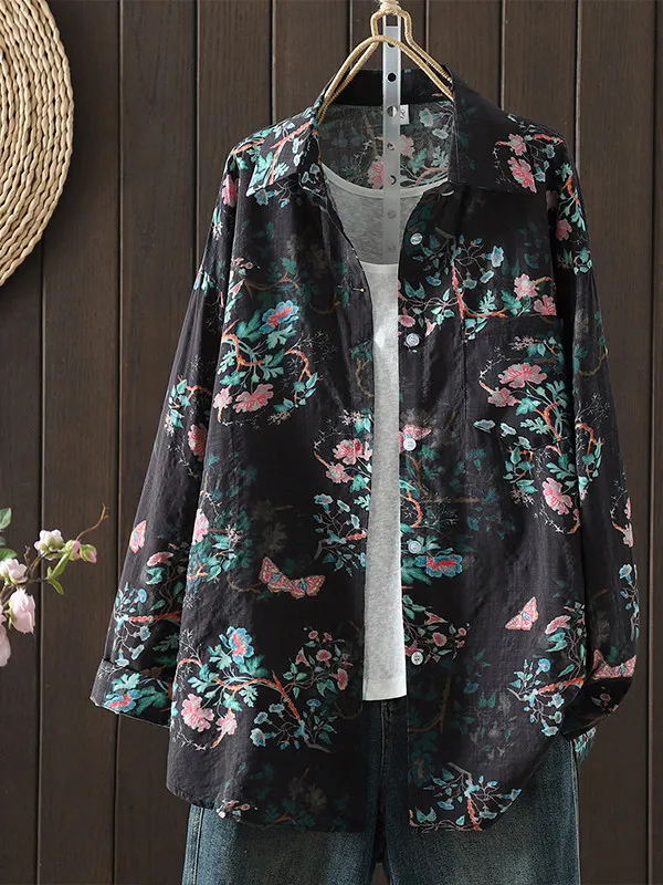 Casual Artistic Women's irt plus Size Vintage Versatile Slimming Design Open Cardigan Top Spring Season Floral Print Long S...
Casual Artistic Women's irt plus Size Vintage Versatile Slimming Design Open Cardigan Top Spring Season Floral Print Long S...