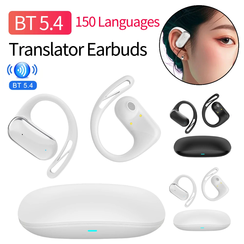 150-язычные наушники-перевода в реальном времени, Bluetooth-совместимое устройство перевода 5.4, гарнитура с ушными крючками для путешествий и бизнеса
150-язычные наушники-перевода в реальном времени, Bluetooth-совместимое устройство перевода 5.4, гарнитура с ушными крючками для путешествий и бизнеса