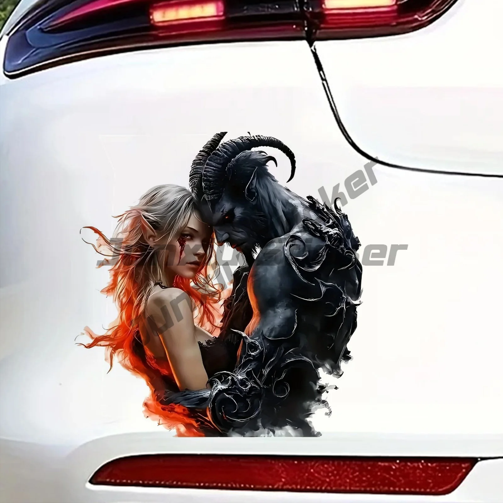 Beauty and The Devil Car Stickers Scratch Blocking Self-Adhesive Waterproof Decal, Used for Car, Laptop, Motorcycle, Van
Beauty and The Devil Car Stickers Scratch Blocking Self-Adhesive Waterproof Decal, Used for Car, Laptop, Motorcycle, Van