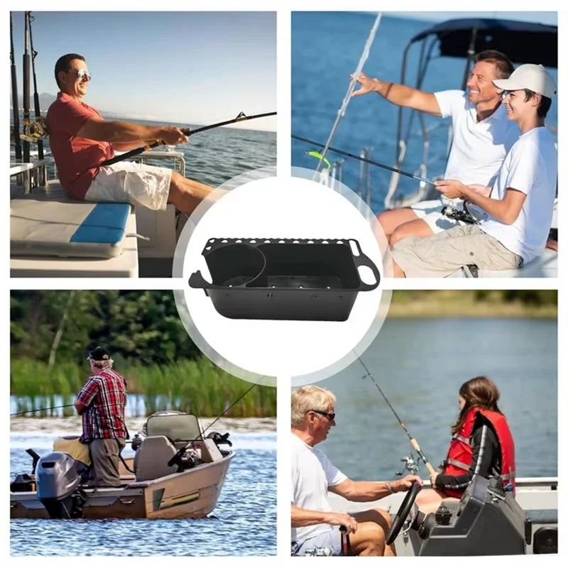 RTSHE-Boat Water Bottle Holder Rubber Tab Attached Boat Bottle Cup Organizer Multi-Functional Cup Holder Tray For Fish Bait
RTSHE-Boat Water Bottle Holder Rubber Tab Attached Boat Bottle Cup Organizer Multi-Functional Cup Holder Tray For Fish Bait