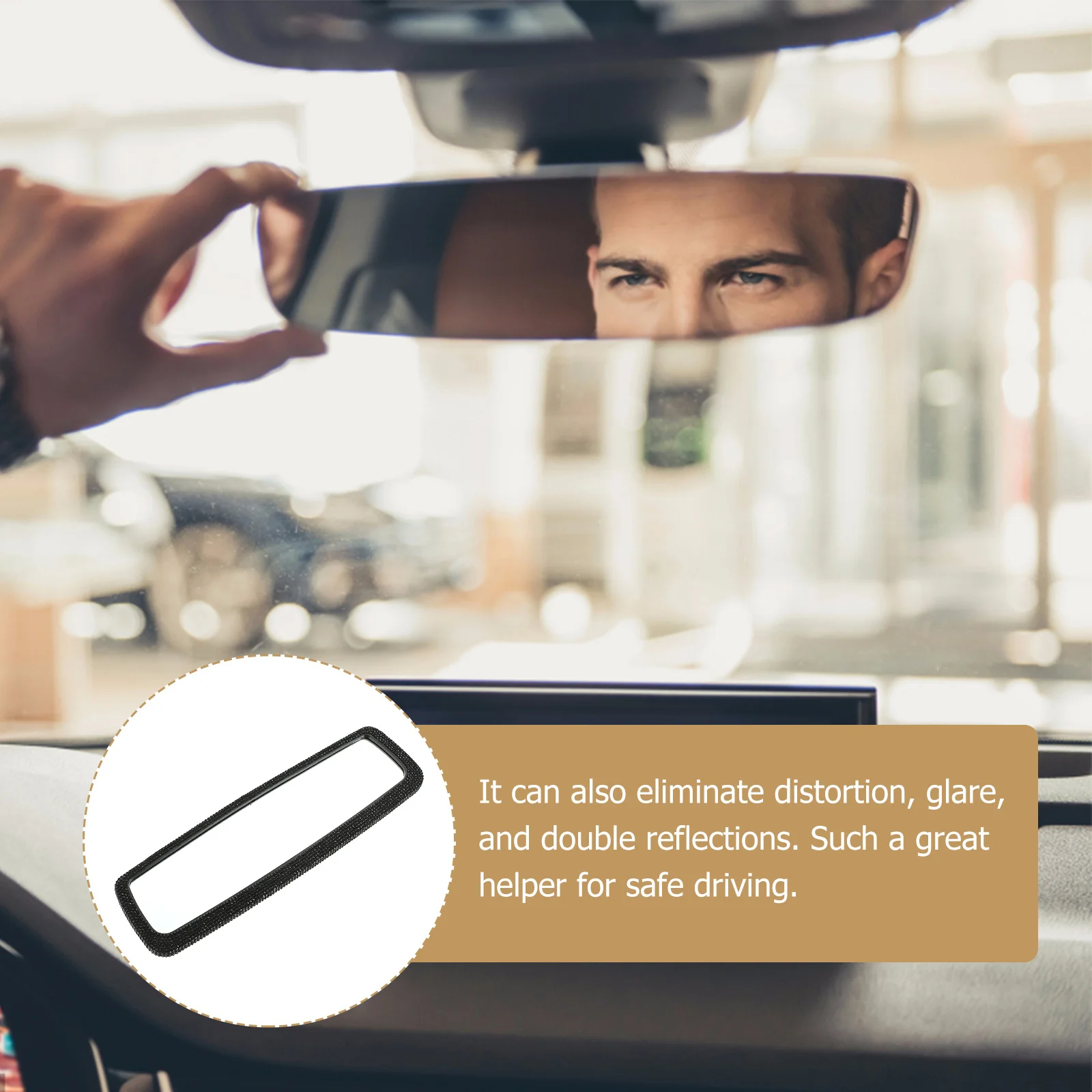 Car Inner Rearview Mirror Rhinestone Bling Car Rear View Mirror Ornament Anti-Distortion Wide Angle for Cars Suvs Trucks
Car Inner Rearview Mirror Rhinestone Bling Car Rear View Mirror Ornament Anti-Distortion Wide Angle for Cars Suvs Trucks