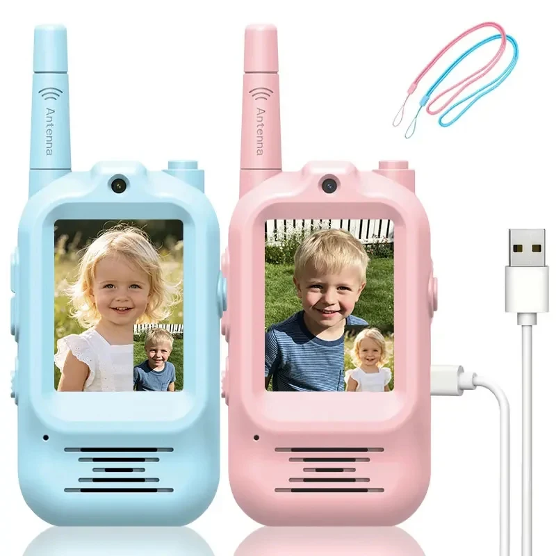2pcs Kids Video Walkie Talkie Rechargeable Indoor Outdoor Toys 2 Screen One-Click Call Essential Camping&Hiking Adventures gift
2pcs Kids Video Walkie Talkie Rechargeable Indoor Outdoor Toys 2 Screen One-Click Call Essential Camping&Hiking Adventures gift