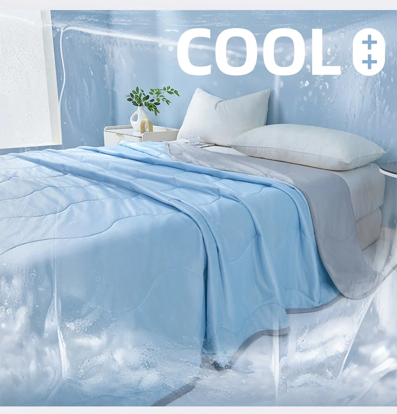 Blue Cooling Blanket for Bed,Soft Breathable Full Summer Quilt full Air Condition Comforter Lightweight Cool couette légère été
Blue Cooling Blanket for Bed,Soft Breathable Full Summer Quilt full Air Condition Comforter Lightweight Cool couette légère été