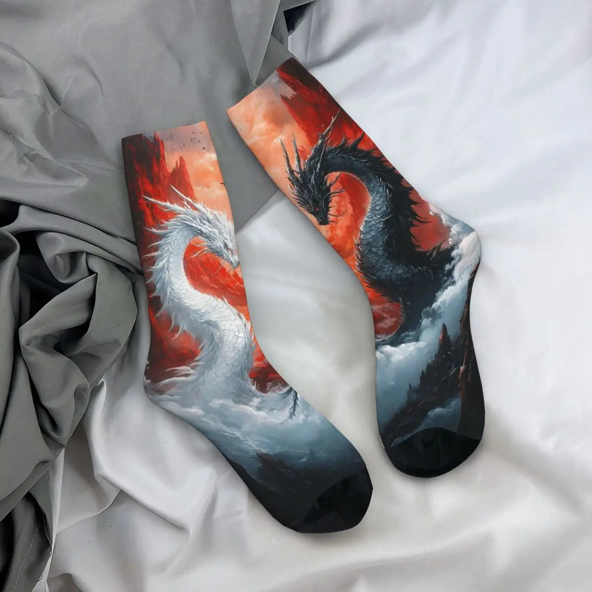 All Seasons Crew Stockings Epic Ice And Fire Dragon Socks Crazy Hip Hop Long Socks Accessories for Men Women Birthday Present
All Seasons Crew Stockings Epic Ice And Fire Dragon Socks Crazy Hip Hop Long Socks Accessories for Men Women Birthday Present
