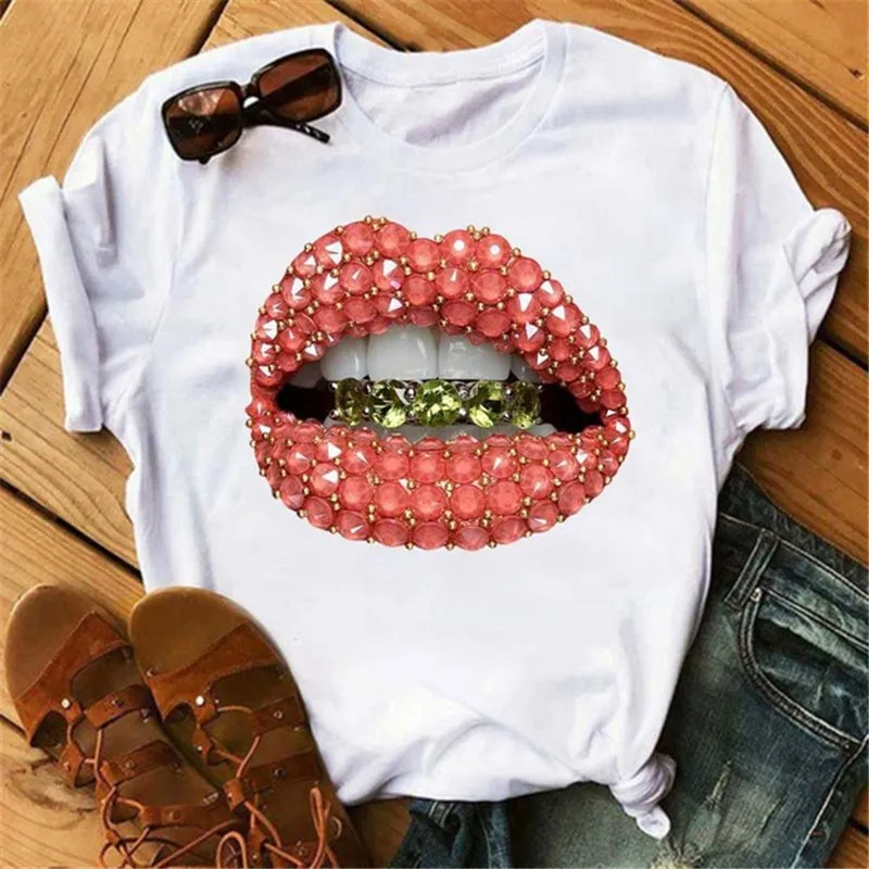 Casual Short Sleeve O Neck Loose Women Tshirt Ladies Tee Shirt Tops Clothes Camisetas Mujer Fashion Lips Print Women T Shirt
Casual Short Sleeve O Neck Loose Women Tshirt Ladies Tee Shirt Tops Clothes Camisetas Mujer Fashion Lips Print Women T Shirt