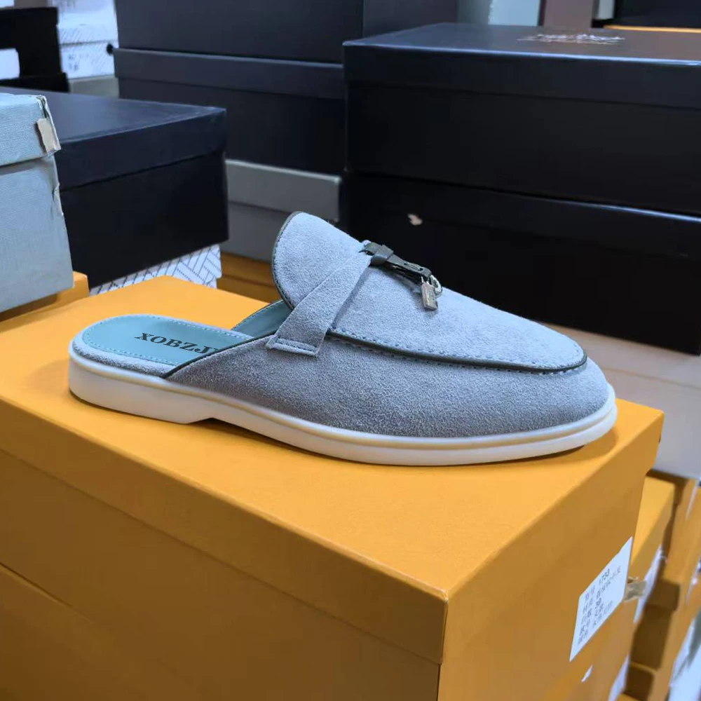 Designer Suede Loafers Women Slippers 2024 Summer New Mules Moccasins Women Shoes Slip On Casual Loafers for Men Suede Leather
Designer Suede Loafers Women Slippers 2024 Summer New Mules Moccasins Women Shoes Slip On Casual Loafers for Men Suede Leather