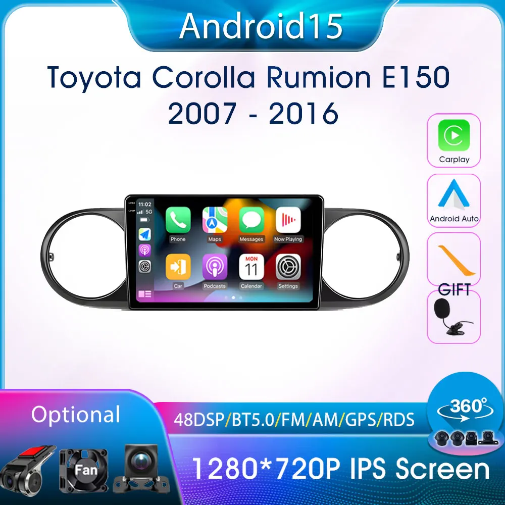 Android Auto for Toyota Corolla Rumion E150 2007-2016 Car Intelligent Systems HD Split Screen Head Unit 9" Carplay GPS Car Radio 
Android Auto for Toyota Corolla Rumion E150 2007-2016 Car Intelligent Systems HD Split Screen Head Unit 9" Carplay GPS Car Radio