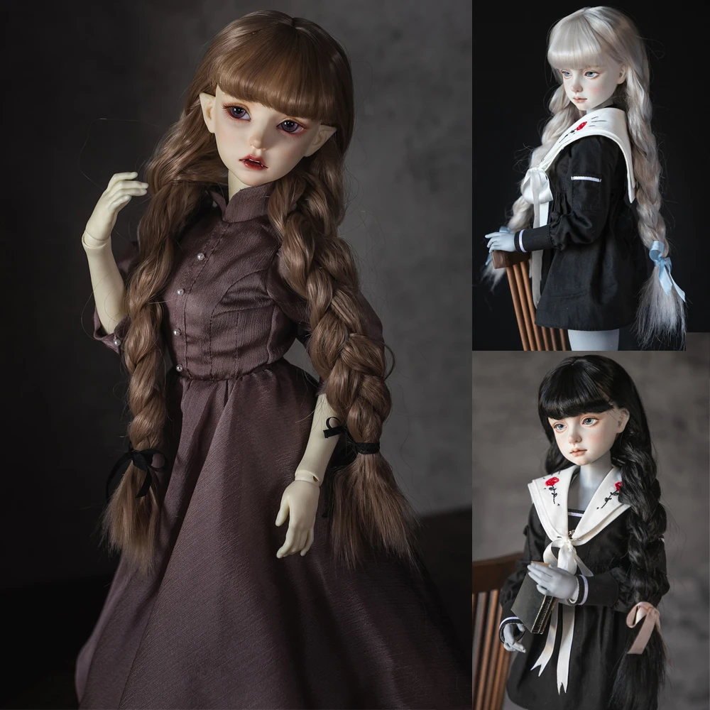 D09-P743 children handmade toy 1/3 1/4 uncle doll BJD/SD doll's wig Double Fried Dough Twists Braid Long Hair 1pcs 
D09-P743 children handmade toy 1/3 1/4 uncle doll BJD/SD doll's wig Double Fried Dough Twists Braid Long Hair 1pcs