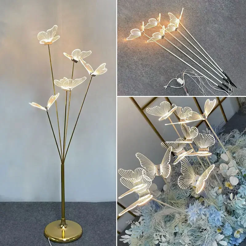 New Wedding Props Creative Glowing Butterfly Roadlight Golden Iron Stage Background Decoration Window Decoration
New Wedding Props Creative Glowing Butterfly Roadlight Golden Iron Stage Background Decoration Window Decoration