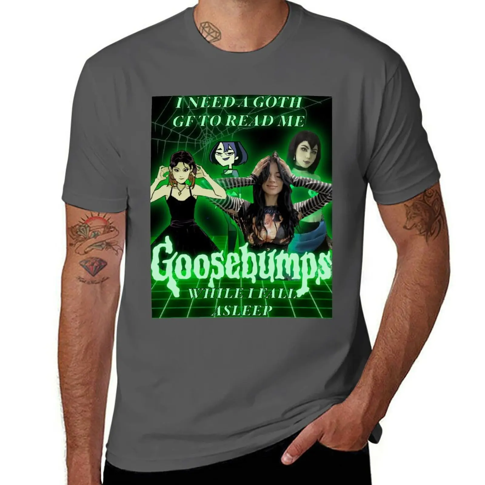 Goth GF Goosebumps T-Shirt man t shirt summer t shirt custom print man t shirt graphic T-Shirt
Goth GF Goosebumps T-Shirt man t shirt summer t shirt custom print man t shirt graphic T-Shirt