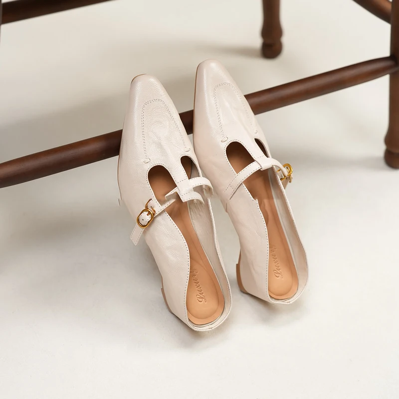 Spring and summer relaxed style French vintage+Old Money style relaxed one-strap closed-toe mule slippers
Spring and summer relaxed style French vintage+Old Money style relaxed one-strap closed-toe mule slippers