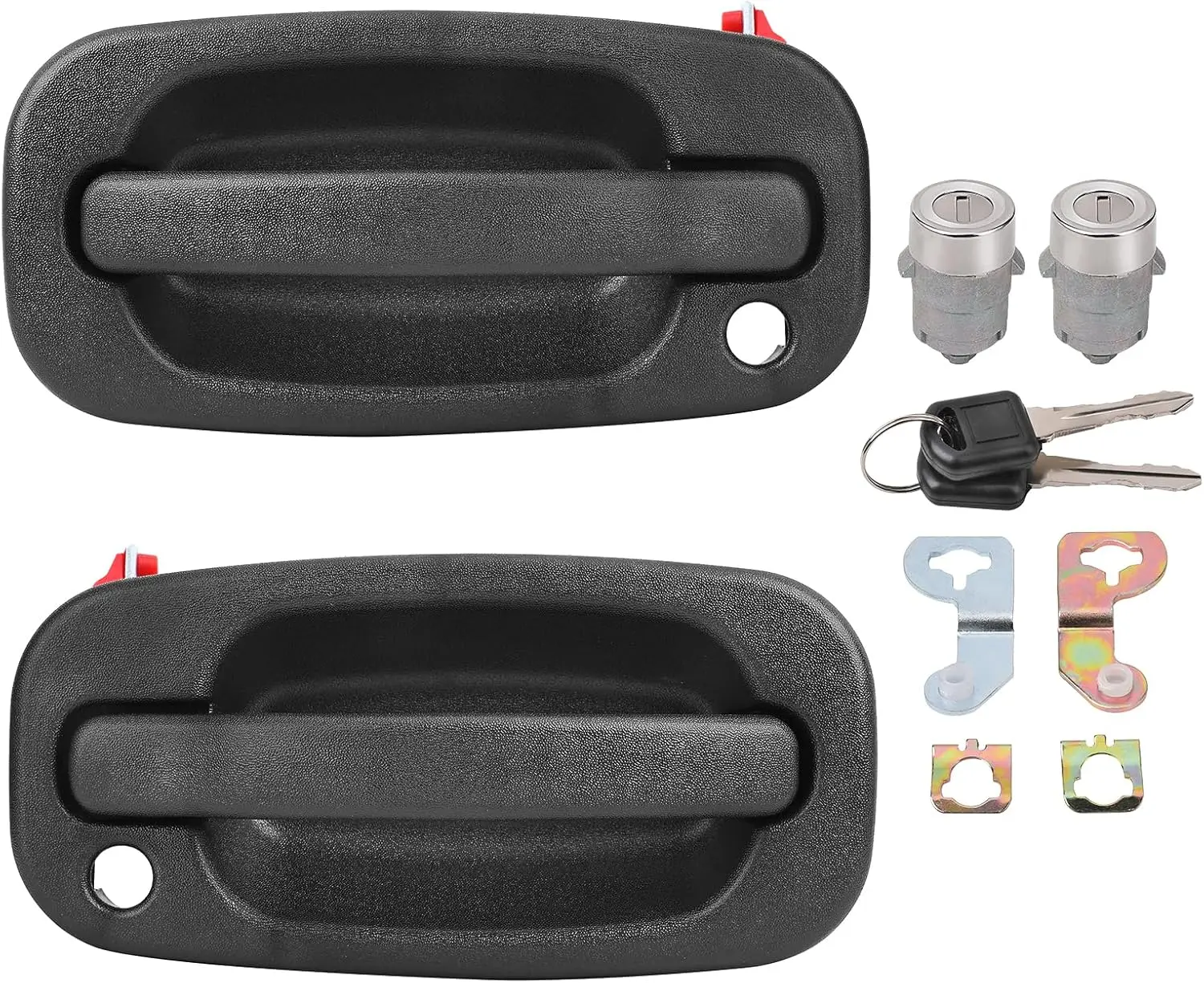 Наружные дверные ручки с замками для Chevrolet Silverado, GMC Sierra 1999-2006, подходят для Tahoe, Suburban, Yukon, Avalanche, Escalade
Наружные дверные ручки с замками для Chevrolet Silverado, GMC Sierra 1999-2006, подходят для Tahoe, Suburban, Yukon, Avalanche, Escalade