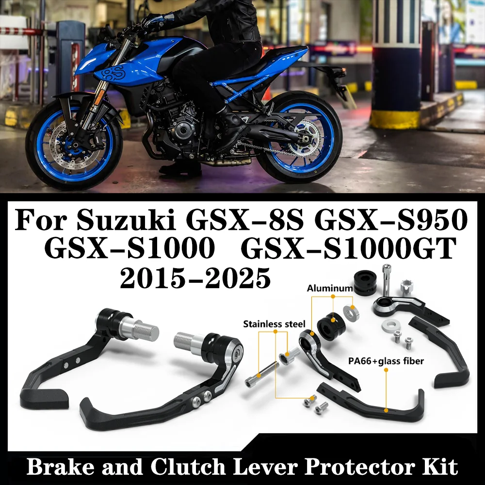 For Suzuki GSX-8S GSX 8S GSX-S1000 GSX S1000 GSX-S950 GSX S950 GSX-S1000GT Motorcycle Brake and Clutch Lever Protector Kit
For Suzuki GSX-8S GSX 8S GSX-S1000 GSX S1000 GSX-S950 GSX S950 GSX-S1000GT Motorcycle Brake and Clutch Lever Protector Kit