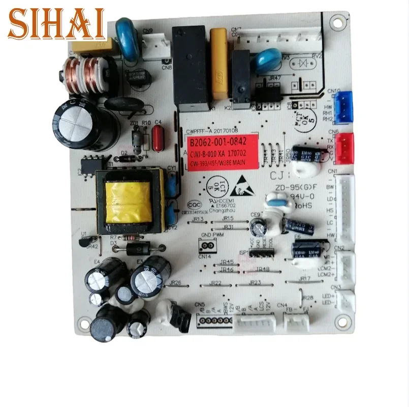 Используется для компьютерной платы холодильника Skyworth B2062-001-0842, плата питания owersПлата управления CW-393/455/W38E
Используется для компьютерной платы холодильника Skyworth B2062-001-0842, плата питания owersПлата управления CW-393/455/W38E