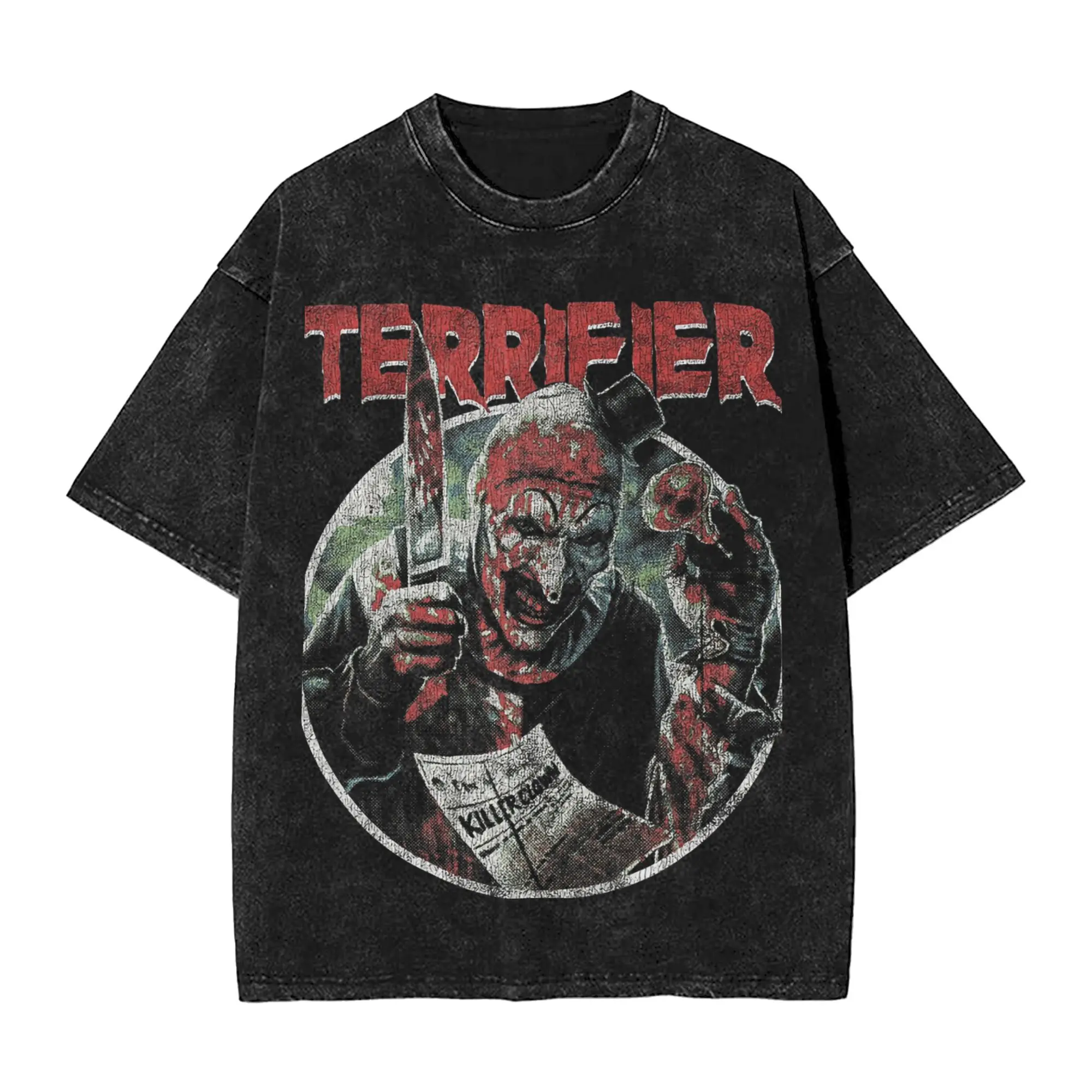 Terrifier T Shirt Halloween Hip Hop T-Shirts Short-Sleeved Vintage Tshirt Summer Cotton Round Neck Oversized Tees
Terrifier T Shirt Halloween Hip Hop T-Shirts Short-Sleeved Vintage Tshirt Summer Cotton Round Neck Oversized Tees