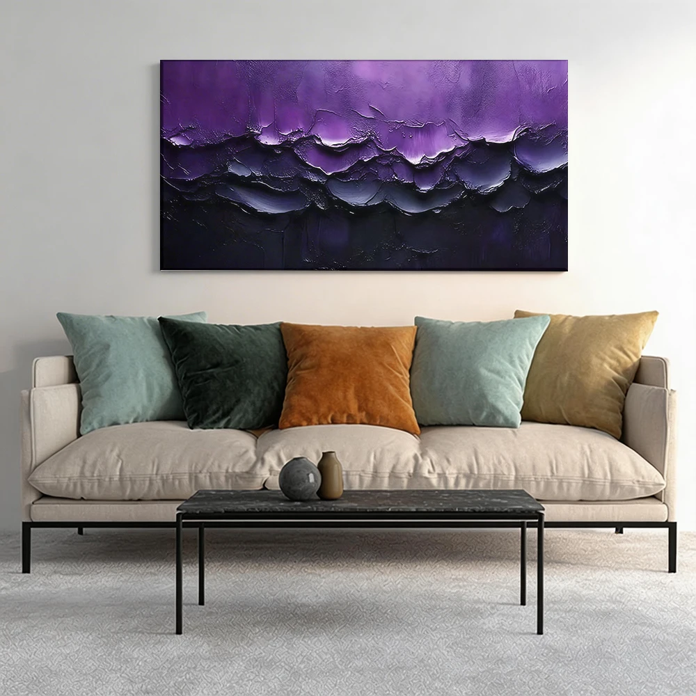 2D flat printing 1pcRich Purple Texture Abstract Large-sized canvas painting, for corridor and bedroom decoration
2D flat printing 1pcRich Purple Texture Abstract Large-sized canvas painting, for corridor and bedroom decoration