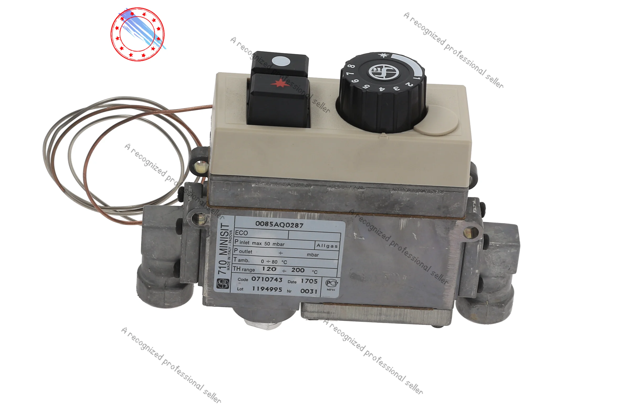 710 MINI-SIT 0.710.743 FRYER THERMOSTATIC GAS VALVE 120-200C THERMOSTAT & GLAND
710 MINI-SIT 0.710.743 FRYER THERMOSTATIC GAS VALVE 120-200C THERMOSTAT & GLAND