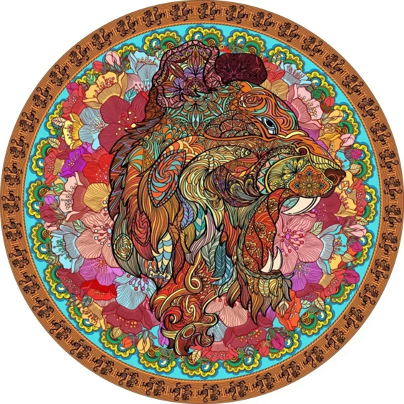 69*69cm Round Paper Jigsaw Puzzle 1000PCS Rosy Tiger Adult Stress Relief Children Educational Entertainment Toys Christmas Gift
69*69cm Round Paper Jigsaw Puzzle 1000PCS Rosy Tiger Adult Stress Relief Children Educational Entertainment Toys Christmas Gift