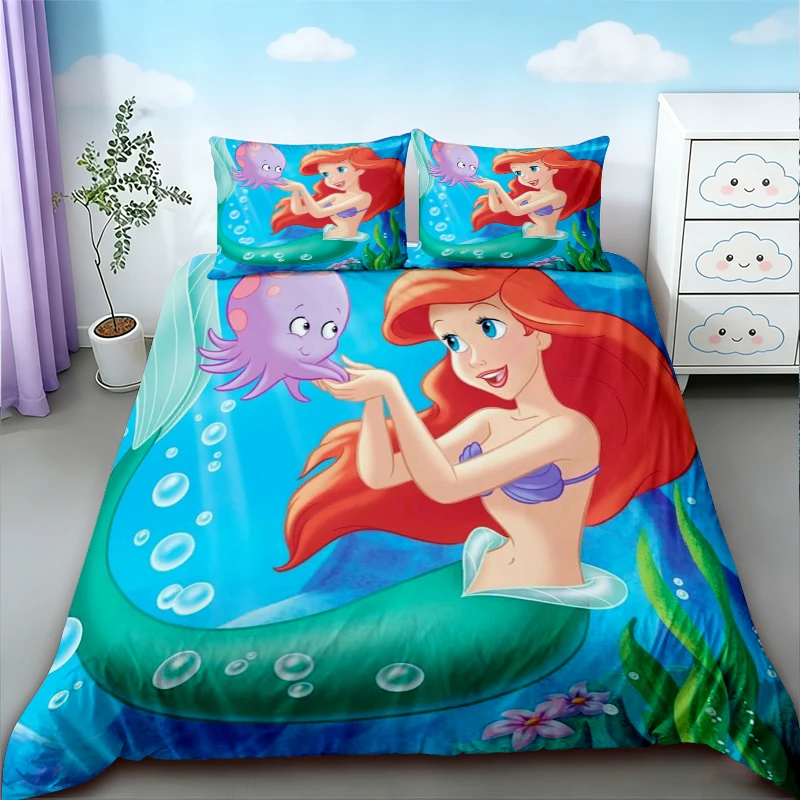 Mermaid Theme Duvet Cover Cartoon Ocean Bedding Set Quilt Cover Comfortable Soft for Teens Bedroom Dormitory Gifts
Mermaid Theme Duvet Cover Cartoon Ocean Bedding Set Quilt Cover Comfortable Soft for Teens Bedroom Dormitory Gifts
