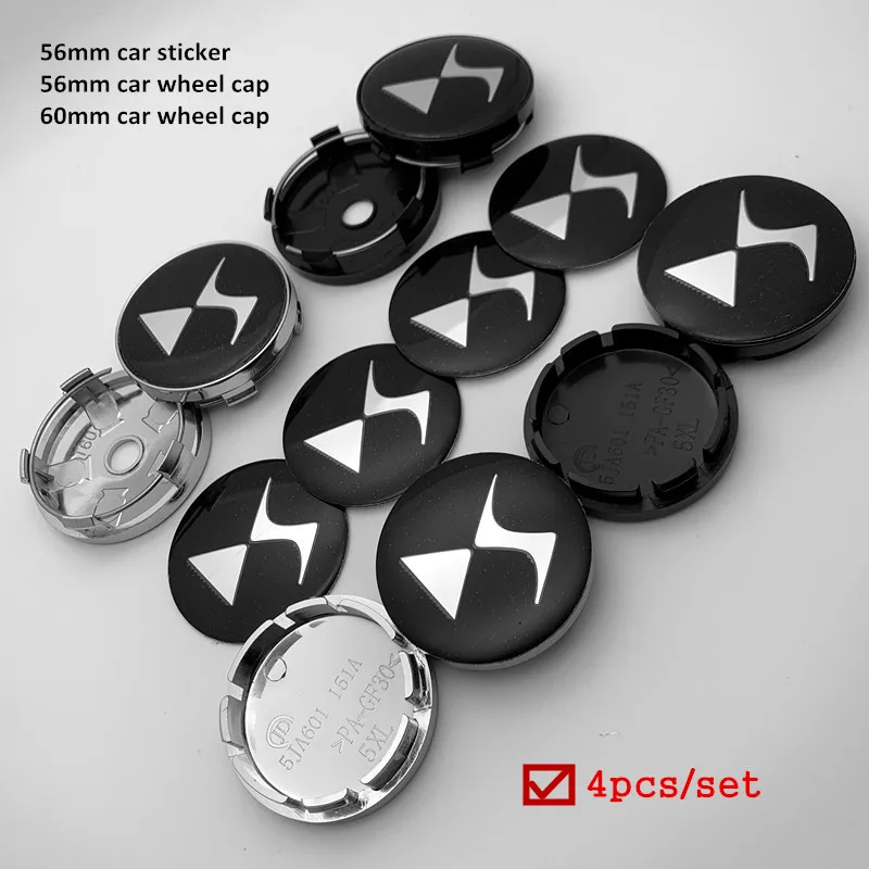 For DS DS3 DS5 DS6 4pcs 56mm 60mm Car Wheel Center Hub Caps DS Logo Stylish Hard Wearing Replacement Dust Cover Accessories
For DS DS3 DS5 DS6 4pcs 56mm 60mm Car Wheel Center Hub Caps DS Logo Stylish Hard Wearing Replacement Dust Cover Accessories