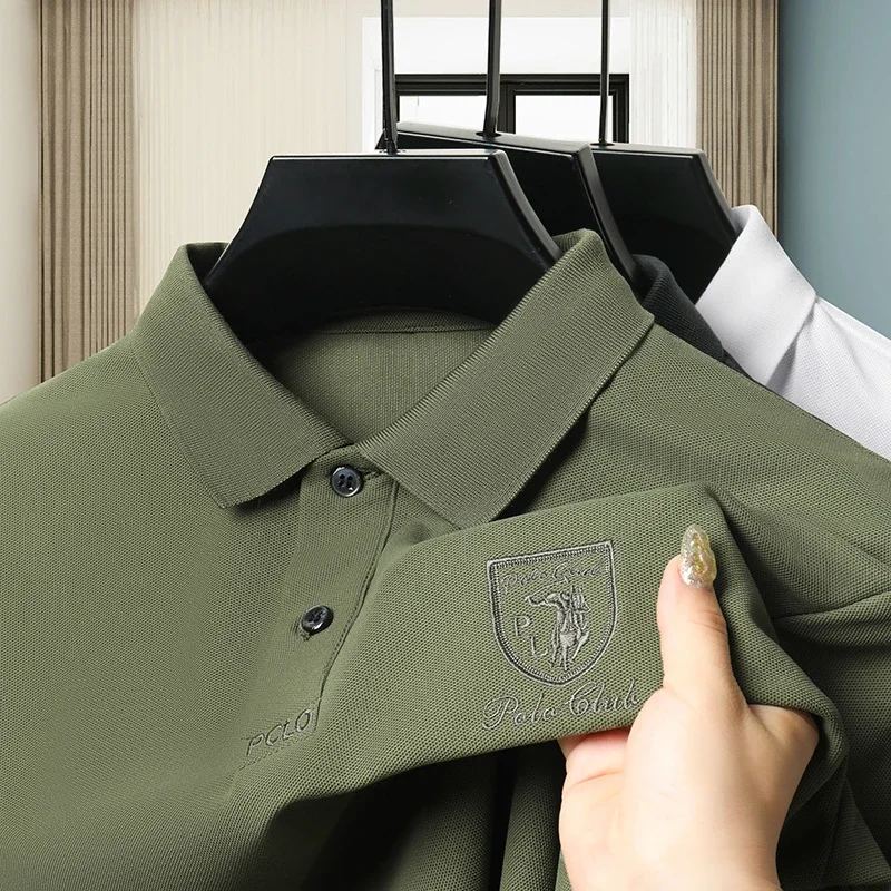2024 Men's New Embroidered Cotton Business Leisure Short Sleeved POLO Shirt Fashion Short Sleeved Comfortable and Breathable Top
2024 Men's New Embroidered Cotton Business Leisure Short Sleeved POLO Shirt Fashion Short Sleeved Comfortable and Breathable Top