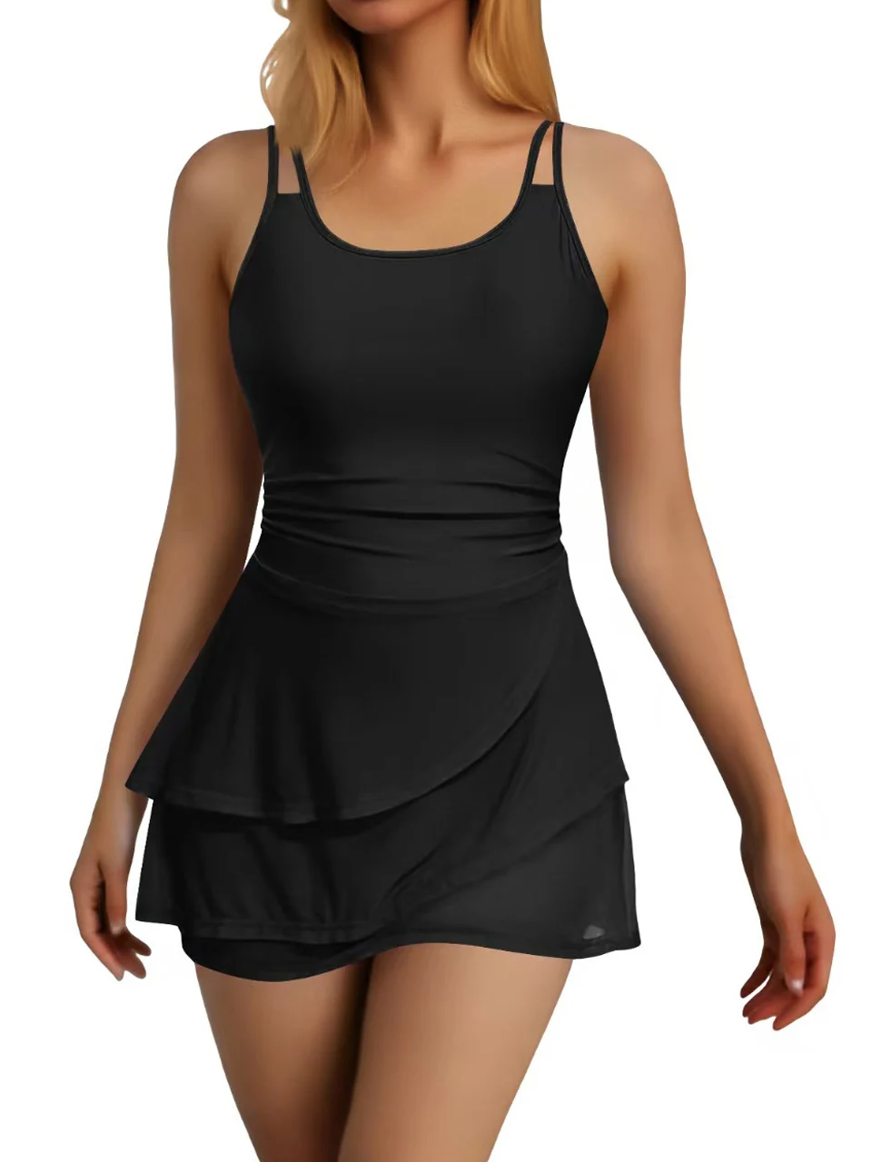 2026 Slim Strappy Solid Swimwear Women One Piece Ruffle Dress Swimsuit Female Bathers Bathing Swimming Suit Padded Beachwear
2026 Slim Strappy Solid Swimwear Women One Piece Ruffle Dress Swimsuit Female Bathers Bathing Swimming Suit Padded Beachwear