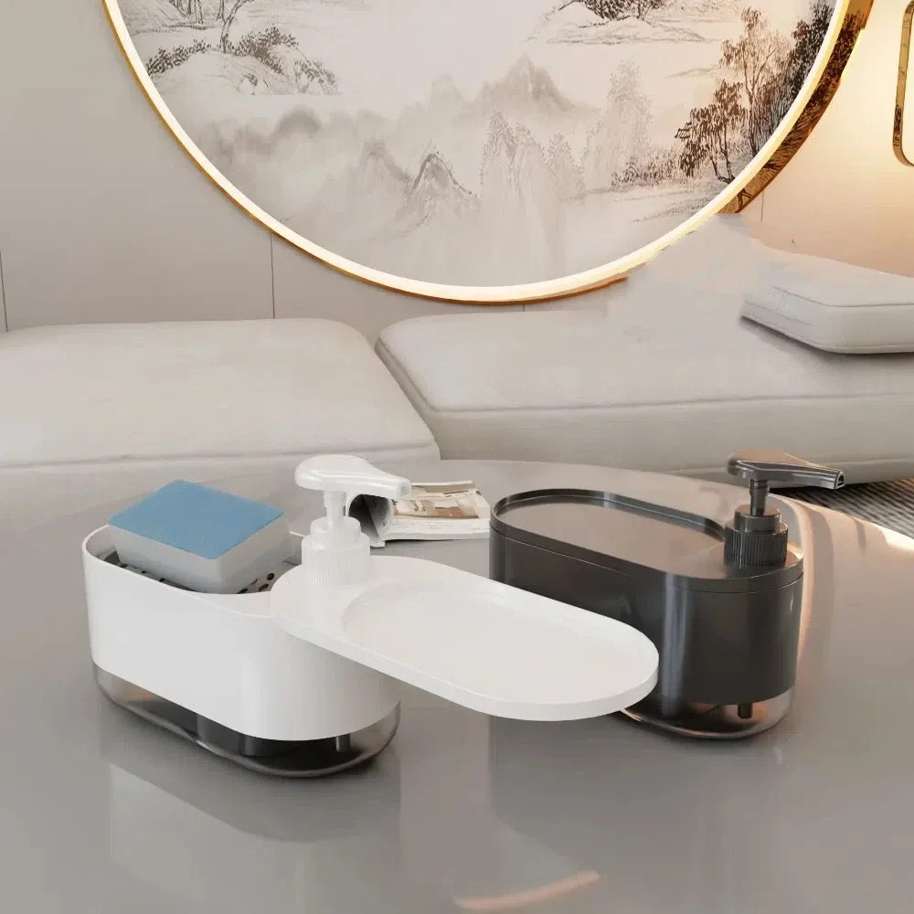 Новый двойной дозатор мыла большой емкости с держателем губки, ручной пресс, дозатор мыла, контейнер для хранения мыла, ванная комната
Новый двойной дозатор мыла большой емкости с держателем губки, ручной пресс, дозатор мыла, контейнер для хранения мыла, ванная комната