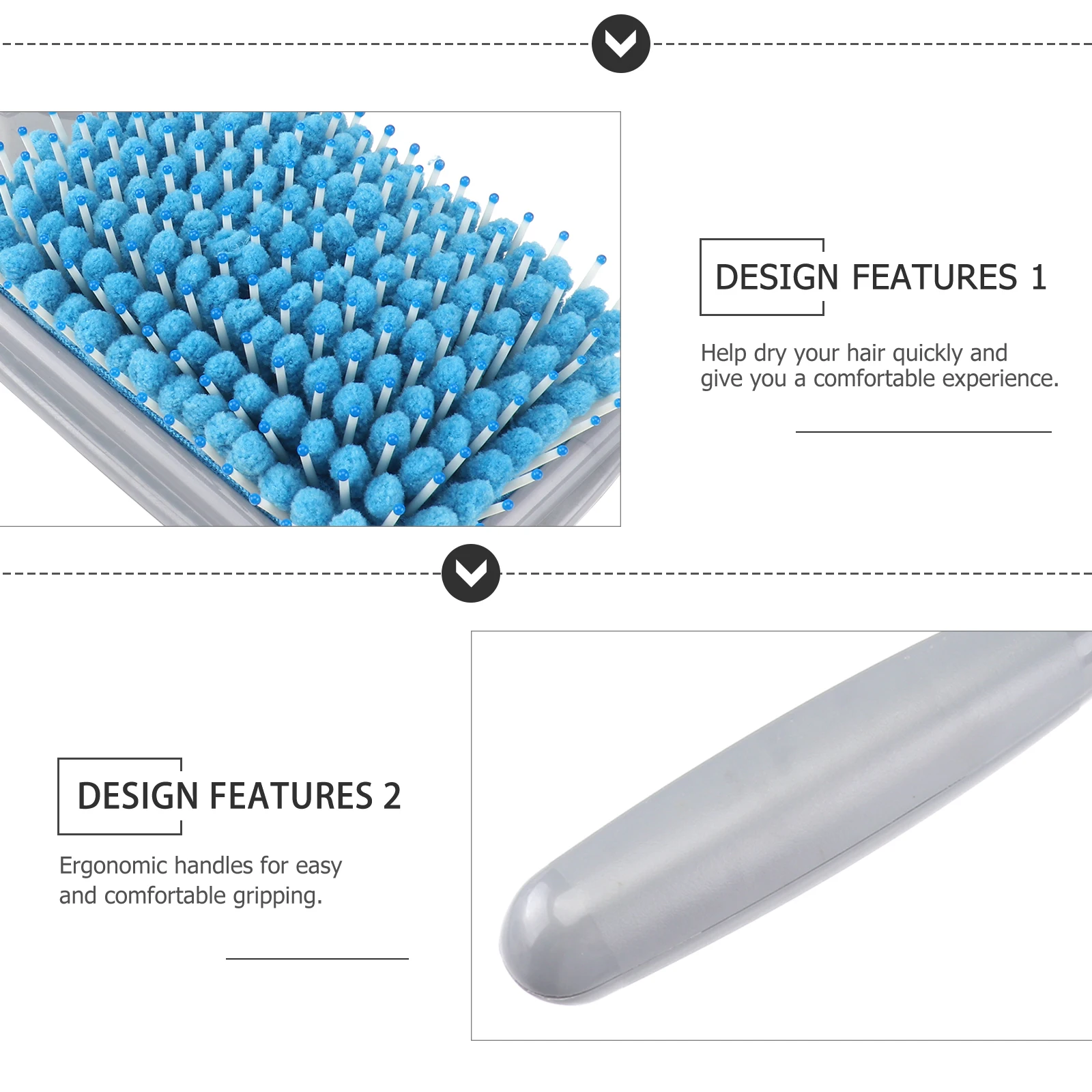 Hair Drying Brush Absorbent Fabric Plastic Bristles Quick Drying Ergonomic Handle Smooth Silky Hair 
Hair Drying Brush Absorbent Fabric Plastic Bristles Quick Drying Ergonomic Handle Smooth Silky Hair