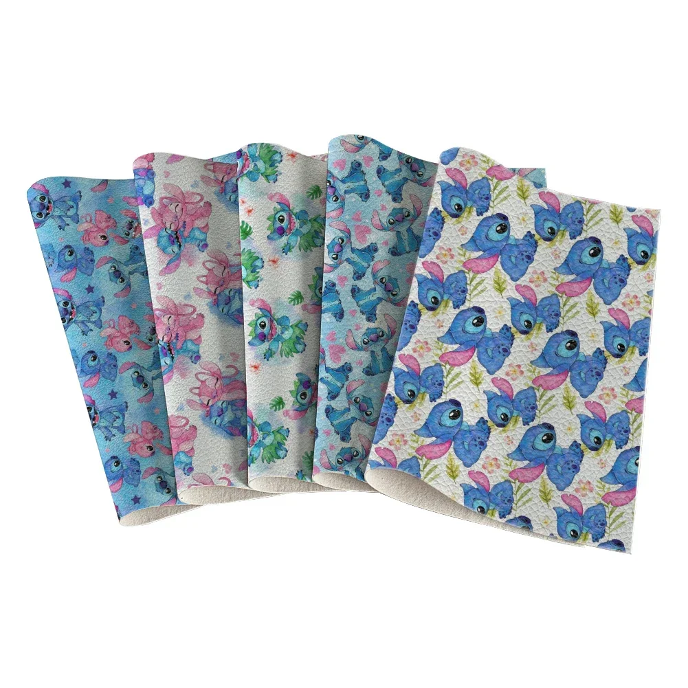 Disney Cartoon Stitch Lilo Pattern Artificial Leather Cross Lychee Vinyl for DIY Hair Bow Craft Making Leather Roll 11.8*53.5"
Disney Cartoon Stitch Lilo Pattern Artificial Leather Cross Lychee Vinyl for DIY Hair Bow Craft Making Leather Roll 11.8*53.5"
