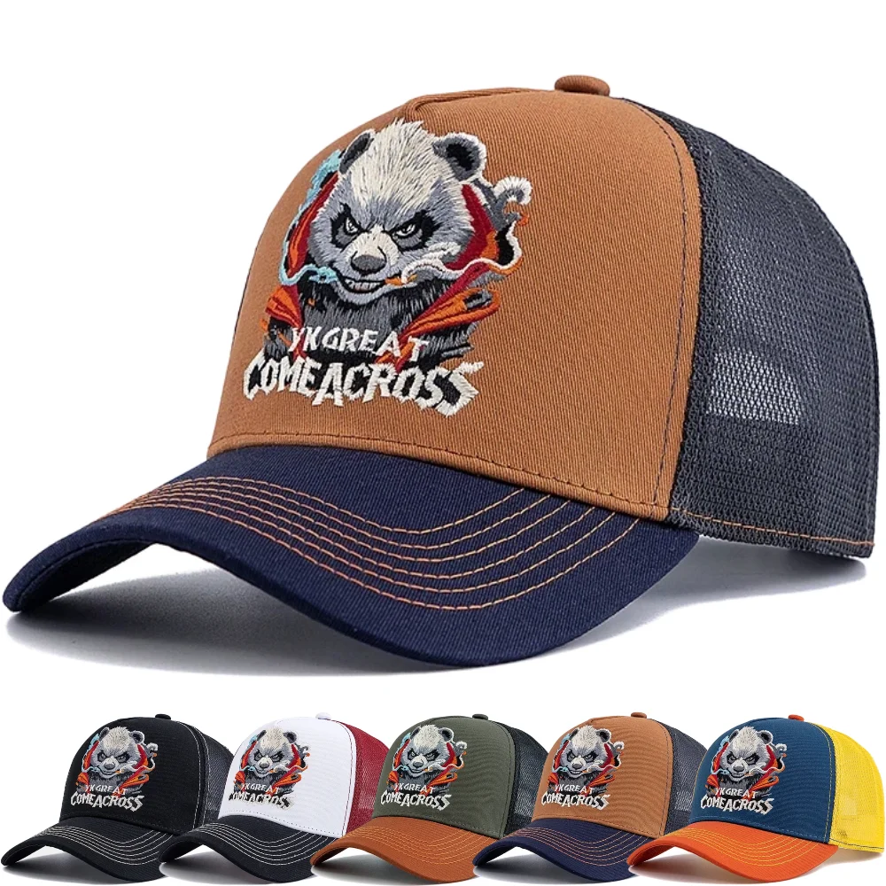 New Style Unisex Cool Panda Embroidered Baseball Cap Chic Trucker Hats For Men Women Breathable Streetwear Summer Outdoor Hat
New Style Unisex Cool Panda Embroidered Baseball Cap Chic Trucker Hats For Men Women Breathable Streetwear Summer Outdoor Hat