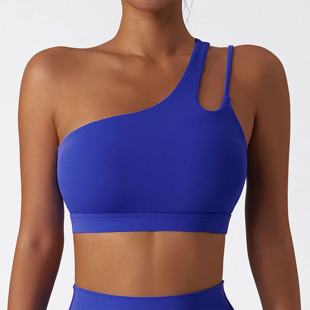 Single Shoulder Yoga Bra Chest Pad Running Workout Sports Bra Gym Top Women Push Up Underwear Female Sexy Fitness Tops Yoga Vest
Single Shoulder Yoga Bra Chest Pad Running Workout Sports Bra Gym Top Women Push Up Underwear Female Sexy Fitness Tops Yoga Vest