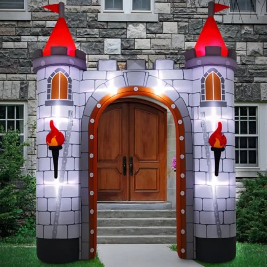 10ft Medieval Inflatable Arch Decoration with Built-in LED Light for Outdoor Indoor Yard Party Holiday Birthday Supplies Red an
10ft Medieval Inflatable Arch Decoration with Built-in LED Light for Outdoor Indoor Yard Party Holiday Birthday Supplies Red an