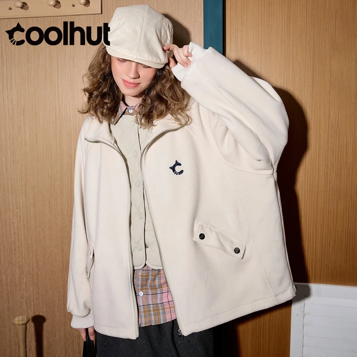 COOLHUT 2025 Lazy Style Embroidered Oversized Thickened Women's Spring Jacket American Casual Open Front Cardigan Trendy Design
COOLHUT 2025 Lazy Style Embroidered Oversized Thickened Women's Spring Jacket American Casual Open Front Cardigan Trendy Design