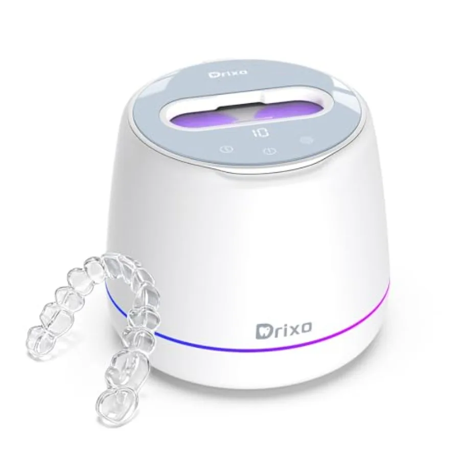 Ultrasonic Retainer Cleaner Machine IPX6 Waterproof Dental Cleaning Pod 3 Modes Denture Cleaner for Night Guard Mouth Guard Bra
Ultrasonic Retainer Cleaner Machine IPX6 Waterproof Dental Cleaning Pod 3 Modes Denture Cleaner for Night Guard Mouth Guard Bra
