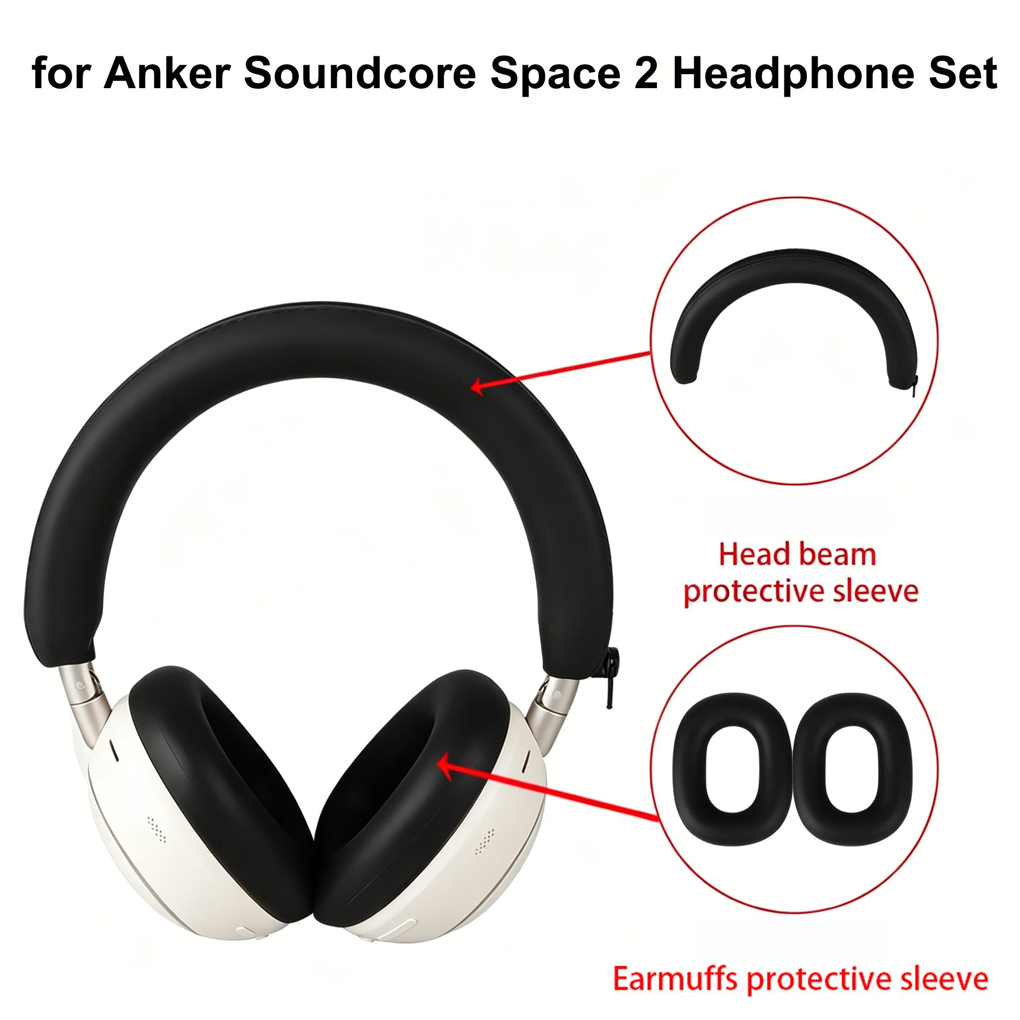 Full Cover Silicone Case Set for Anker Soundcore Space 2 Headphones Ear Pads Headband Anti-Dirt Anti-Peeling
Full Cover Silicone Case Set for Anker Soundcore Space 2 Headphones Ear Pads Headband Anti-Dirt Anti-Peeling
