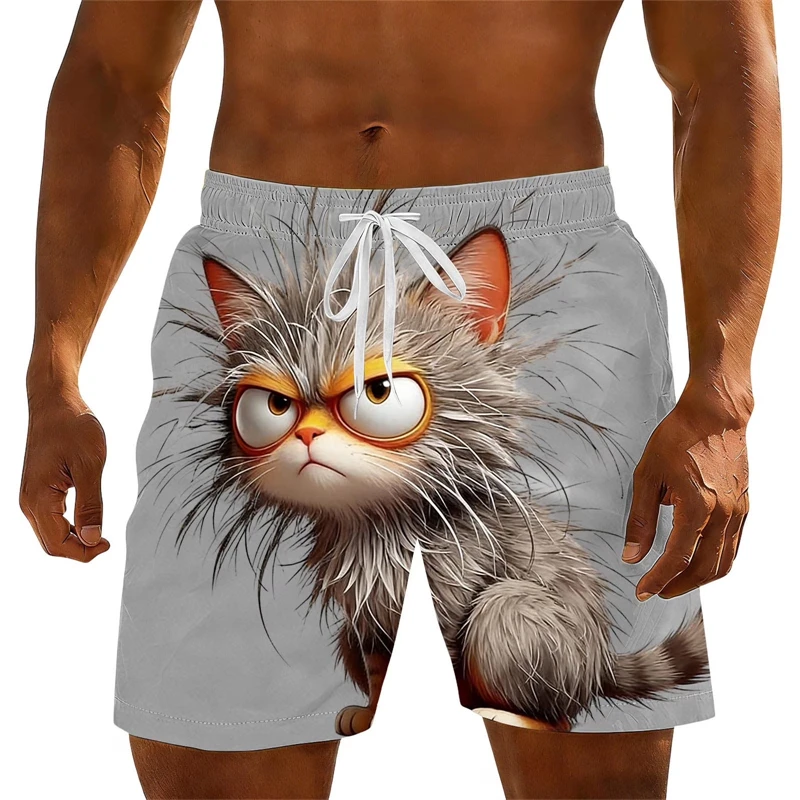 Angry Cat Print Men Beach Shorts 2026 New Funny Cartoon Graphic Swim Trunks For Summer Beach Vacations Y2k Men Casual Shorts
Angry Cat Print Men Beach Shorts 2026 New Funny Cartoon Graphic Swim Trunks For Summer Beach Vacations Y2k Men Casual Shorts